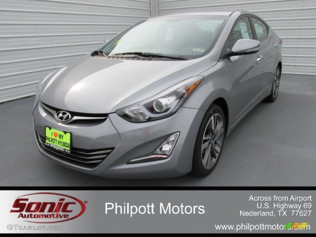 2015 Elantra Limited Sedan - Titanium Gray Metallic / Black photo #7