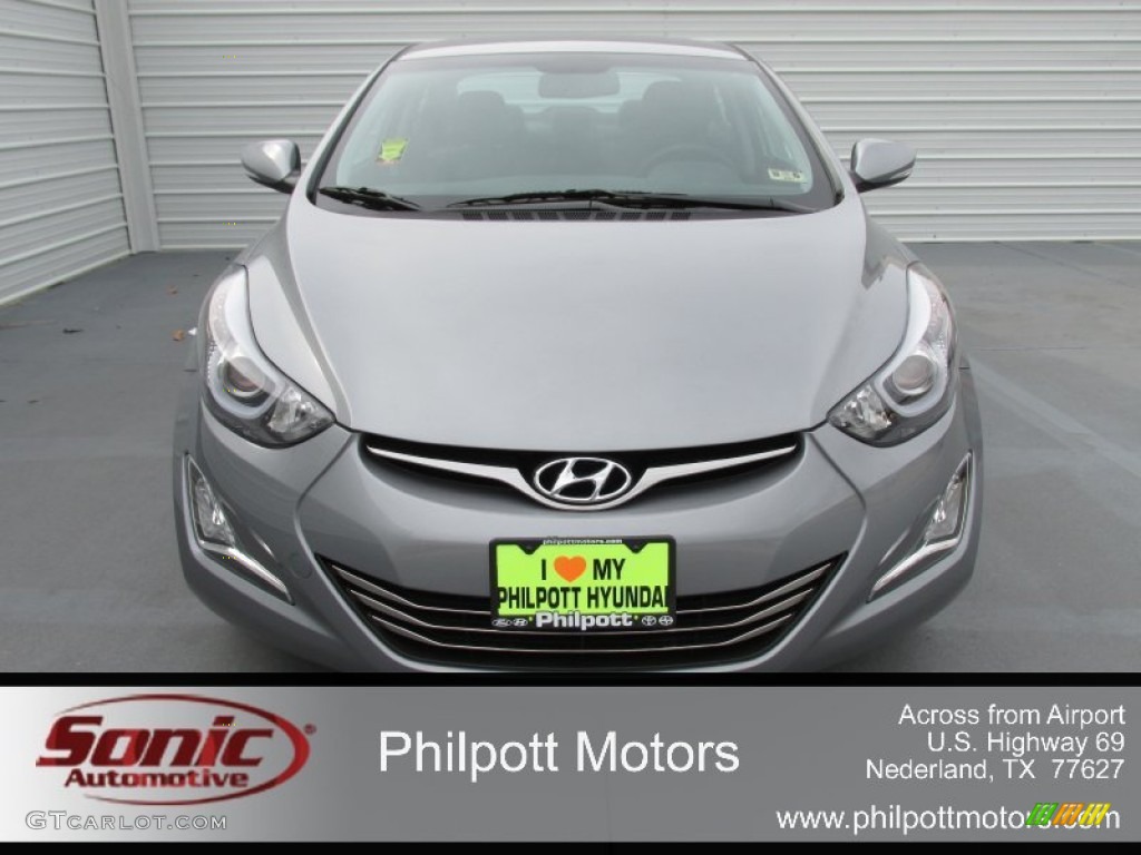 2015 Elantra Limited Sedan - Titanium Gray Metallic / Black photo #8