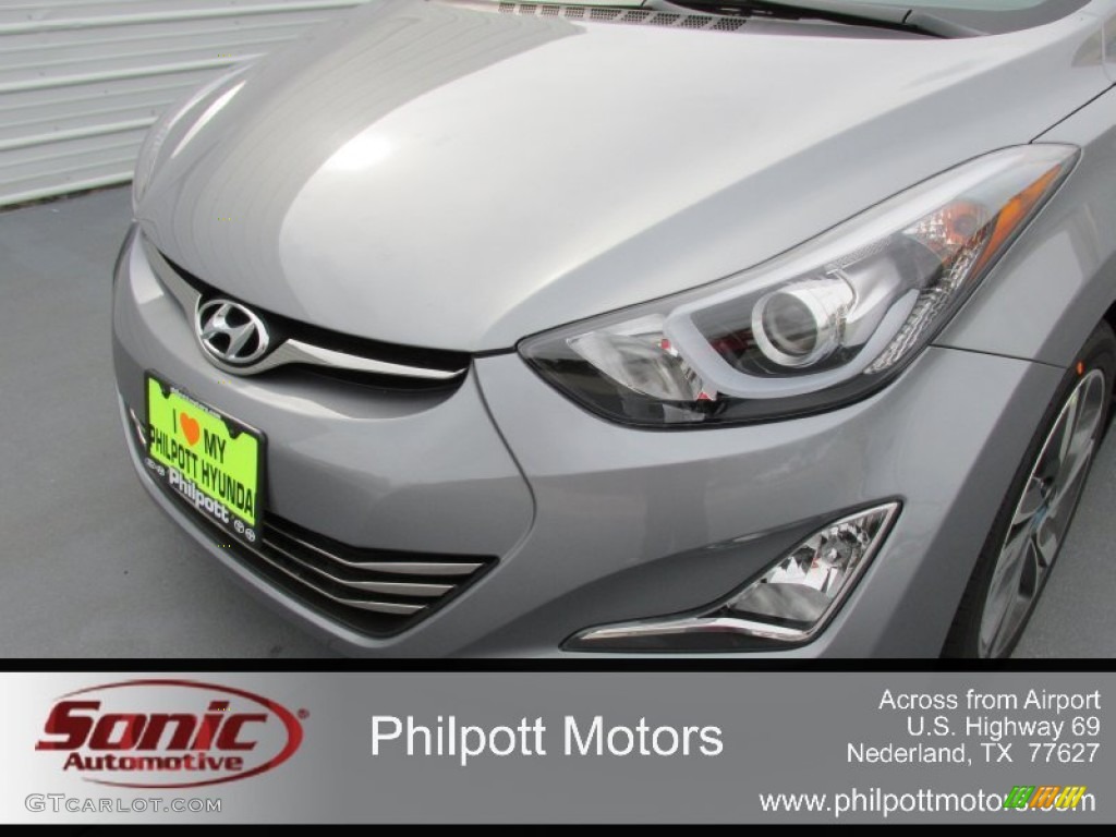2015 Elantra Limited Sedan - Titanium Gray Metallic / Black photo #10