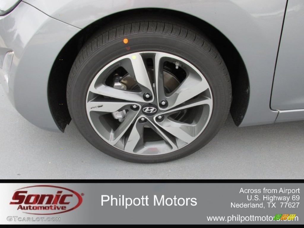 2015 Elantra Limited Sedan - Titanium Gray Metallic / Black photo #11