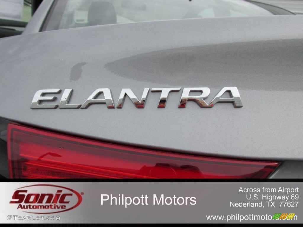2015 Elantra Limited Sedan - Titanium Gray Metallic / Black photo #14