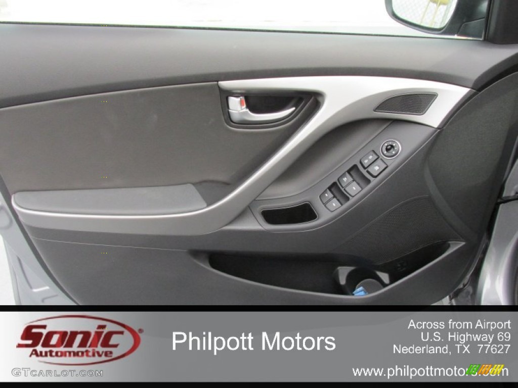 2015 Elantra Limited Sedan - Titanium Gray Metallic / Black photo #22