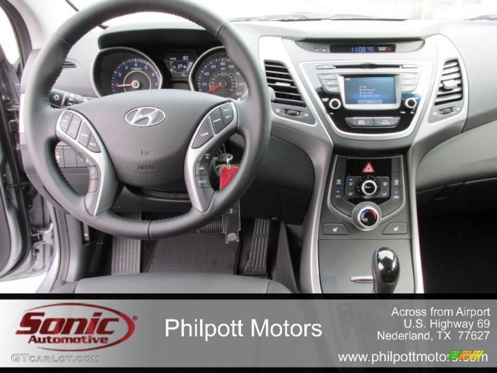 2015 Elantra Limited Sedan - Titanium Gray Metallic / Black photo #26