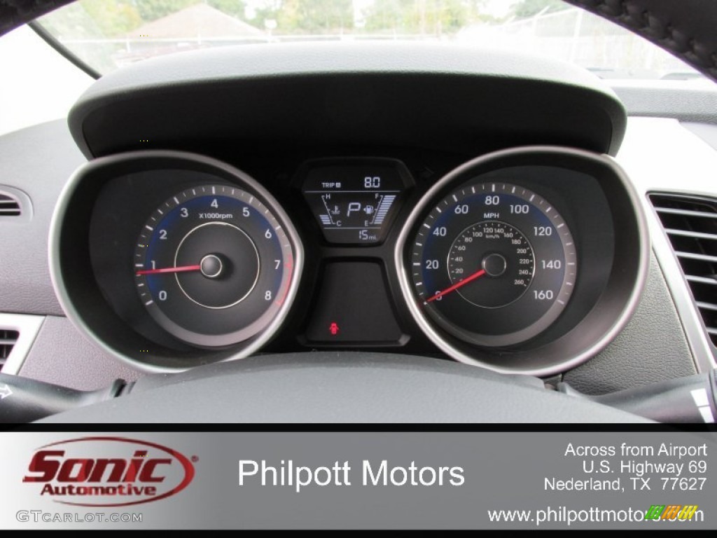2015 Elantra Limited Sedan - Titanium Gray Metallic / Black photo #33