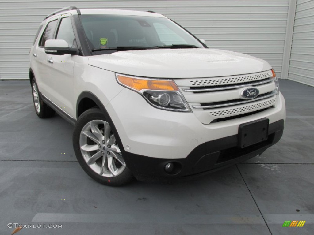 2015 Explorer Limited - White Platinum / Charcoal Black photo #2