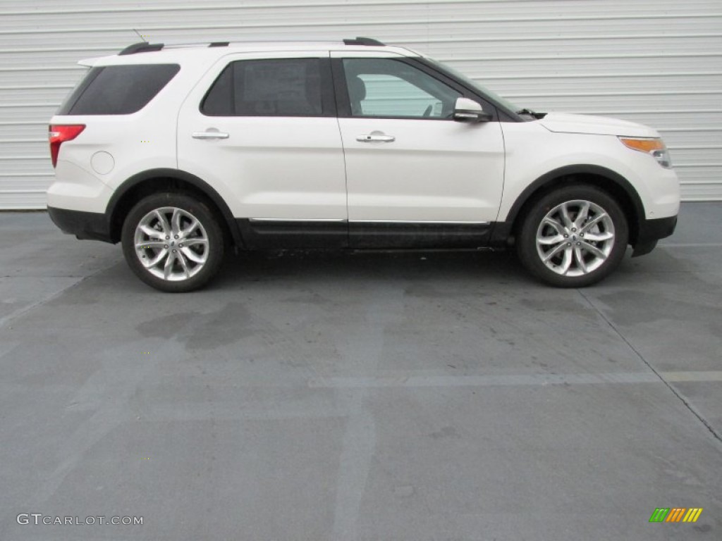 2015 Explorer Limited - White Platinum / Charcoal Black photo #3