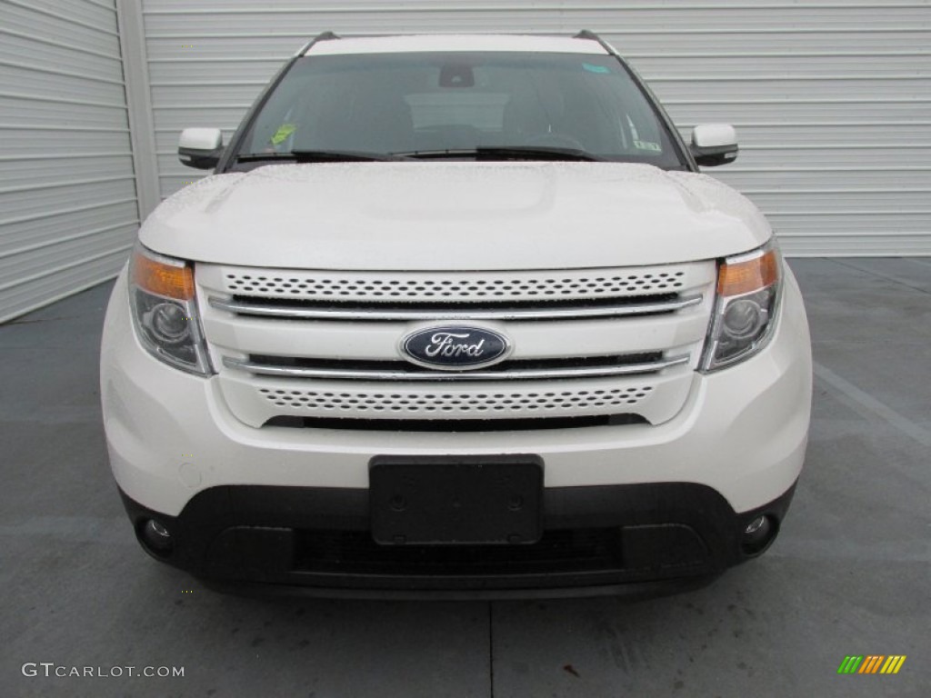 2015 Explorer Limited - White Platinum / Charcoal Black photo #8