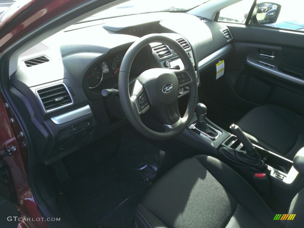Black Interior 2015 Subaru Impreza 2.0i Sport Premium 5 Door Photo #100971349