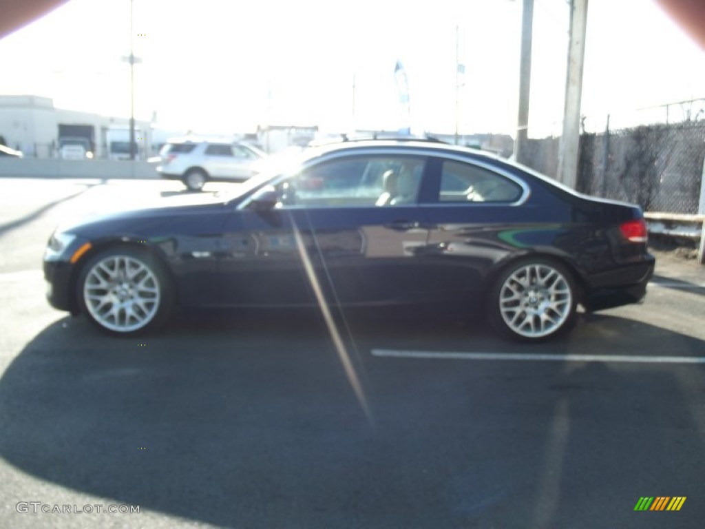 2008 3 Series 328i Coupe - Monaco Blue Metallic / Cream Beige photo #10