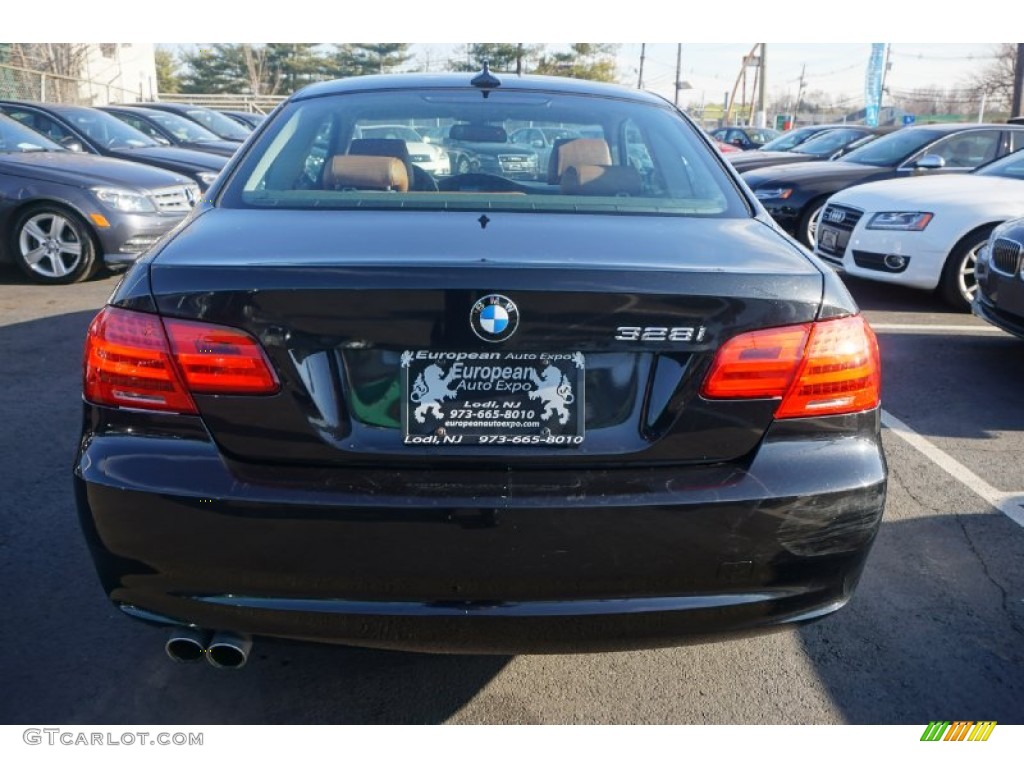 2011 3 Series 328i xDrive Coupe - Jet Black / Saddle Brown Dakota Leather photo #16