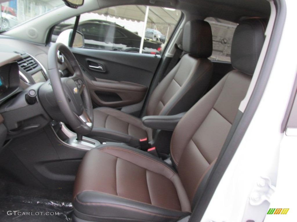 Jet Black/Brownstone Interior 2015 Chevrolet Trax LTZ AWD Photo #100981453