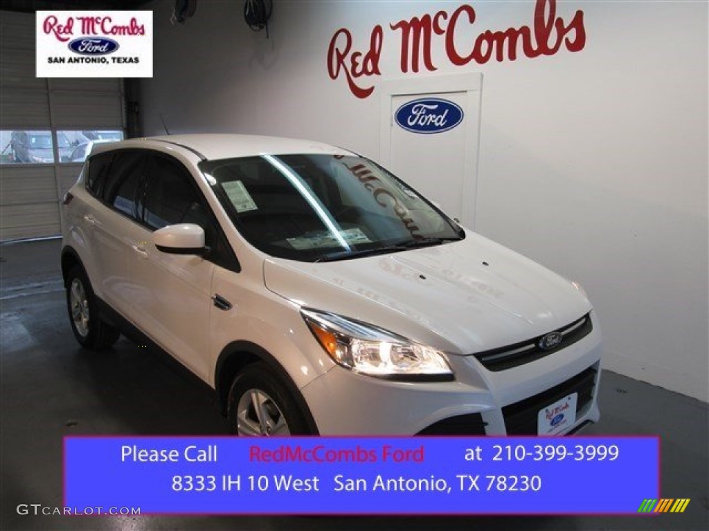 White Platinum Metallic Tri-Coat Ford Escape