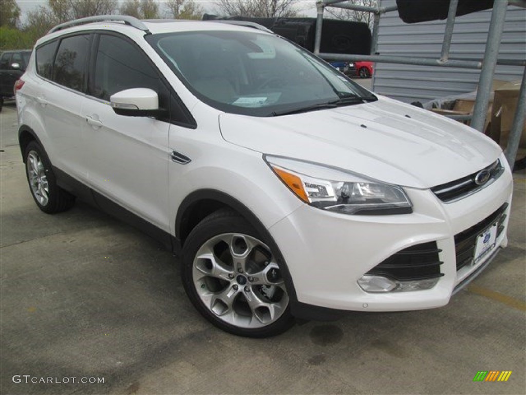 2015 Escape Titanium - White Platinum Metallic Tri-Coat / Medium Light Stone photo #1