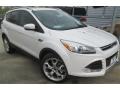 2015 White Platinum Metallic Tri-Coat Ford Escape Titanium  photo #9