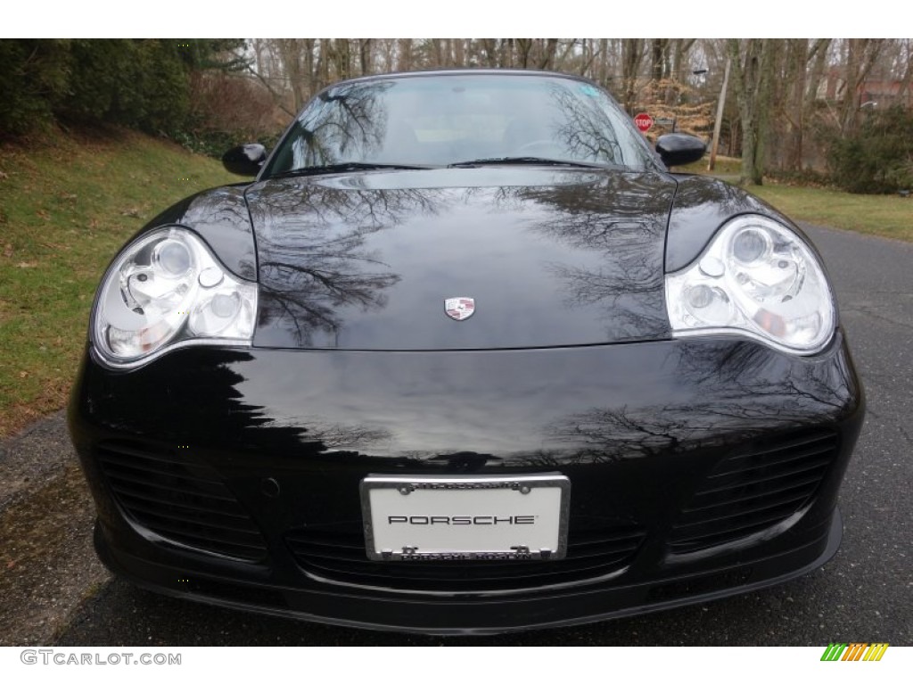 2005 911 Turbo S Cabriolet - Black / Black photo #2