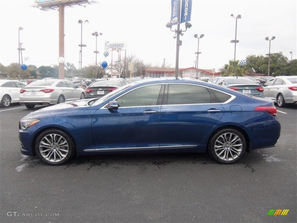 Ibiza Blue 2015 Hyundai Genesis 3.8 Sedan Exterior Photo #100990475