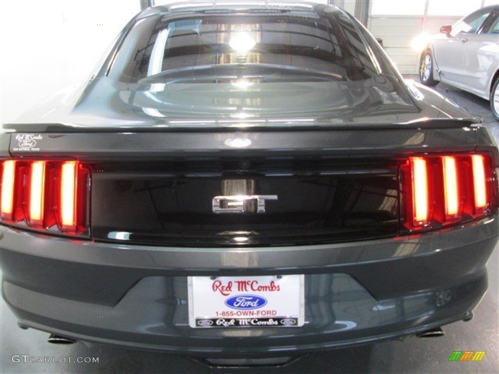 2015 Mustang GT Coupe - Guard Metallic / Ebony photo #6