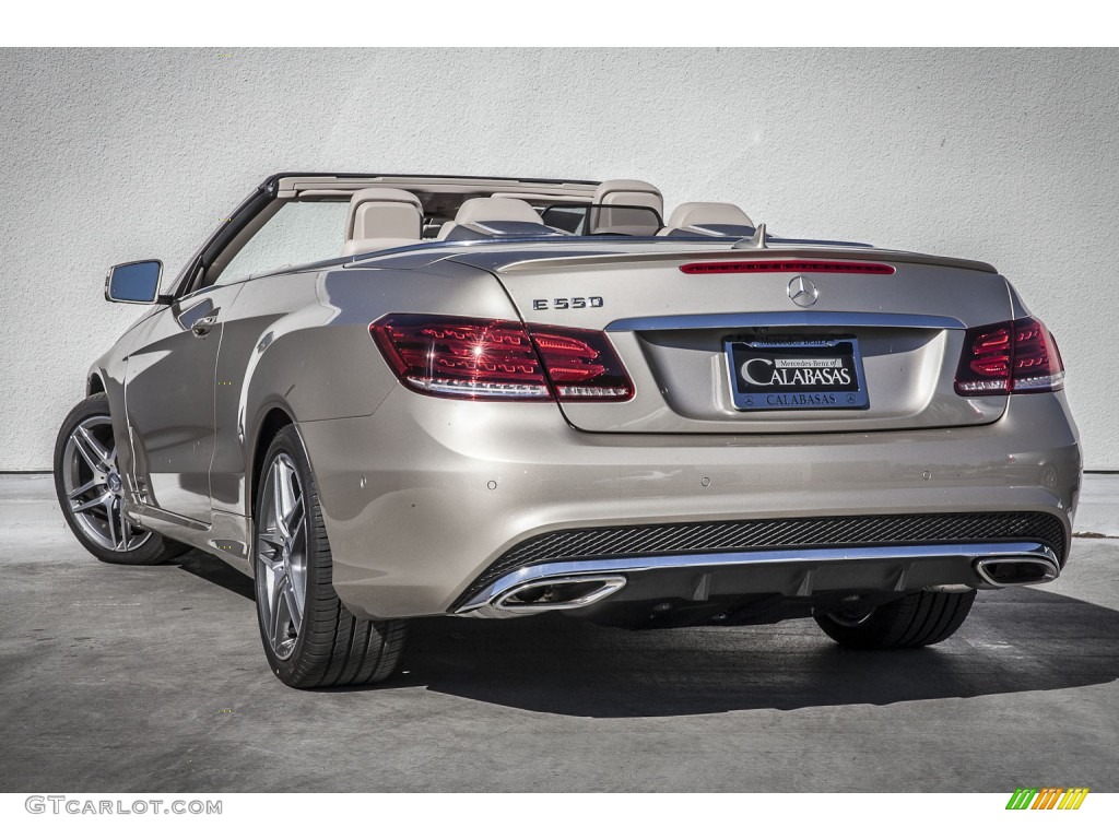 2015 E 550 Cabriolet - Dune Silver Metallic / Silk Beige/Espresso Brown photo #2