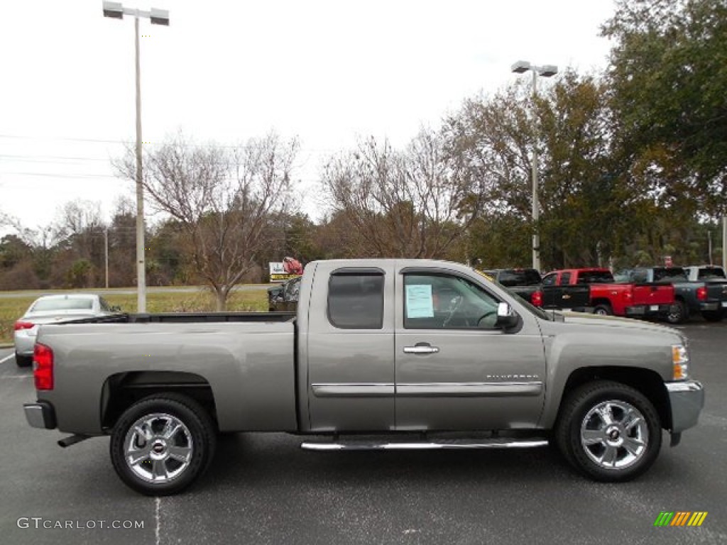 2013 Silverado 1500 LT Extended Cab - Mocha Steel Metallic / Light Cashmere/Dark Cashmere photo #9