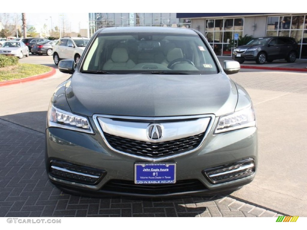 2015 MDX Technology - Forest Mist Metallic / Parchment photo #2