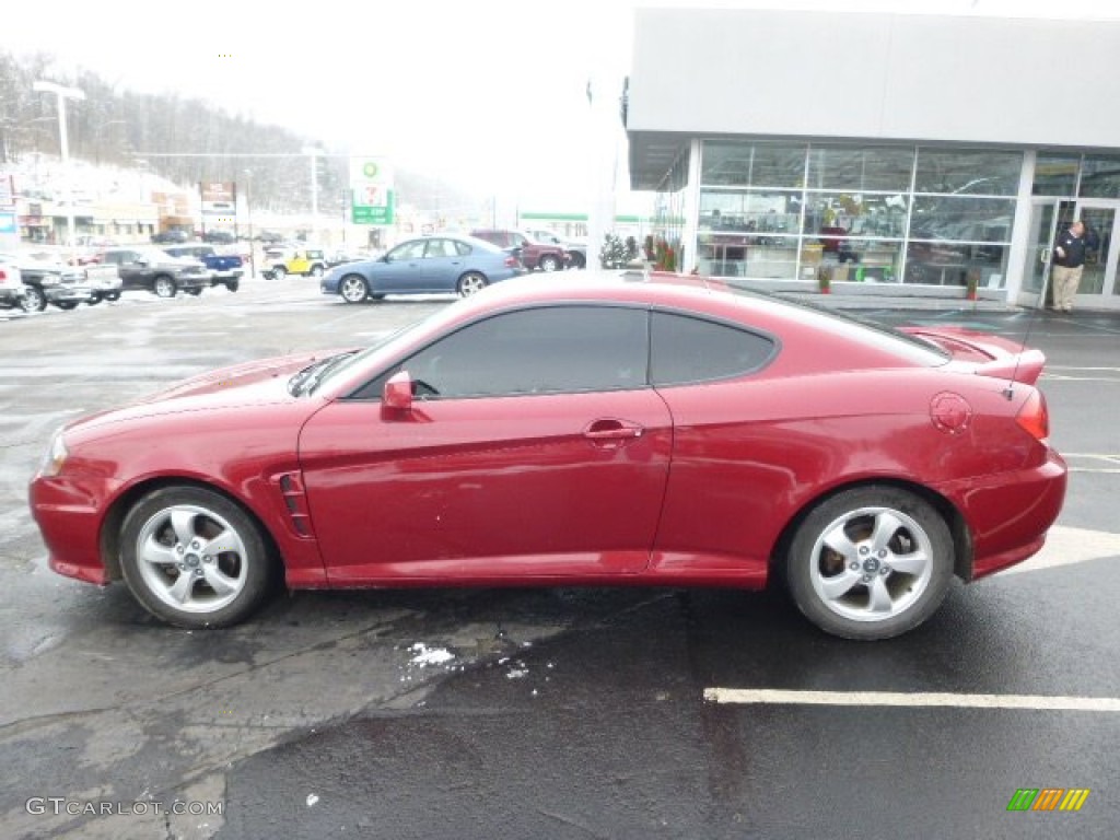 2006 Tiburon GS - Electric Red / Black photo #2