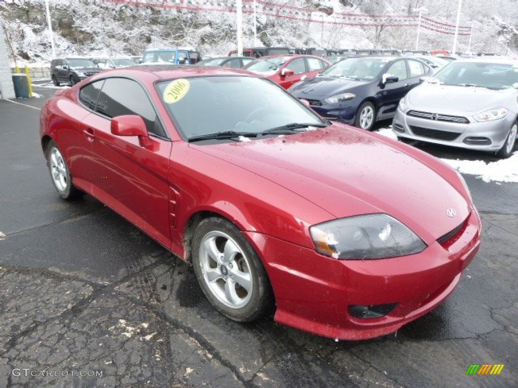 2006 Tiburon GS - Electric Red / Black photo #7