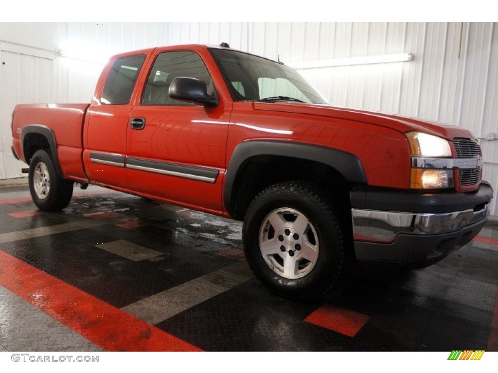 2005 Silverado 1500 Z71 Extended Cab 4x4 - Sport Red Metallic / Medium Gray photo #6