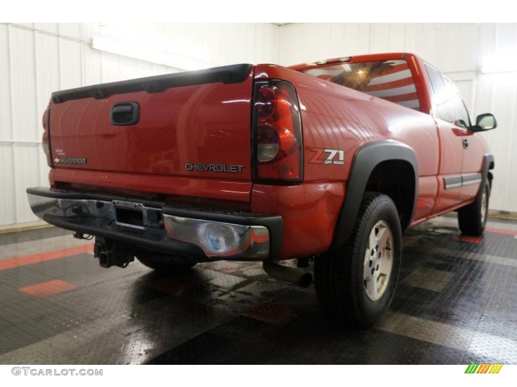 2005 Silverado 1500 Z71 Extended Cab 4x4 - Sport Red Metallic / Medium Gray photo #8