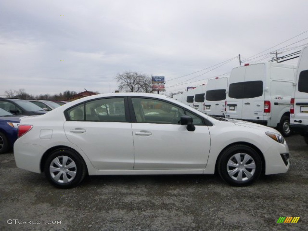 Crystal White Silica 2015 Subaru Impreza 2.0i 4 Door Exterior Photo #101007836