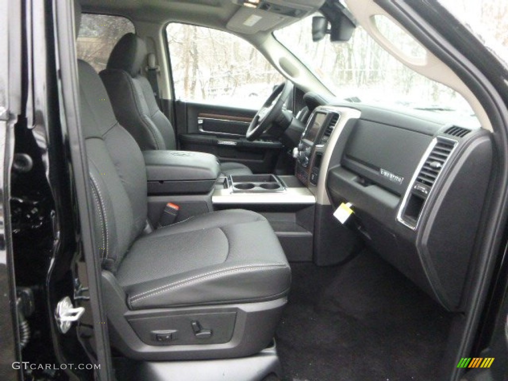 2015 1500 Laramie Crew Cab 4x4 - Black / Black photo #11