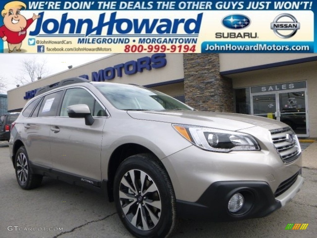 2015 Outback 2.5i Limited - Tungsten Metallic / Warm Ivory photo #1