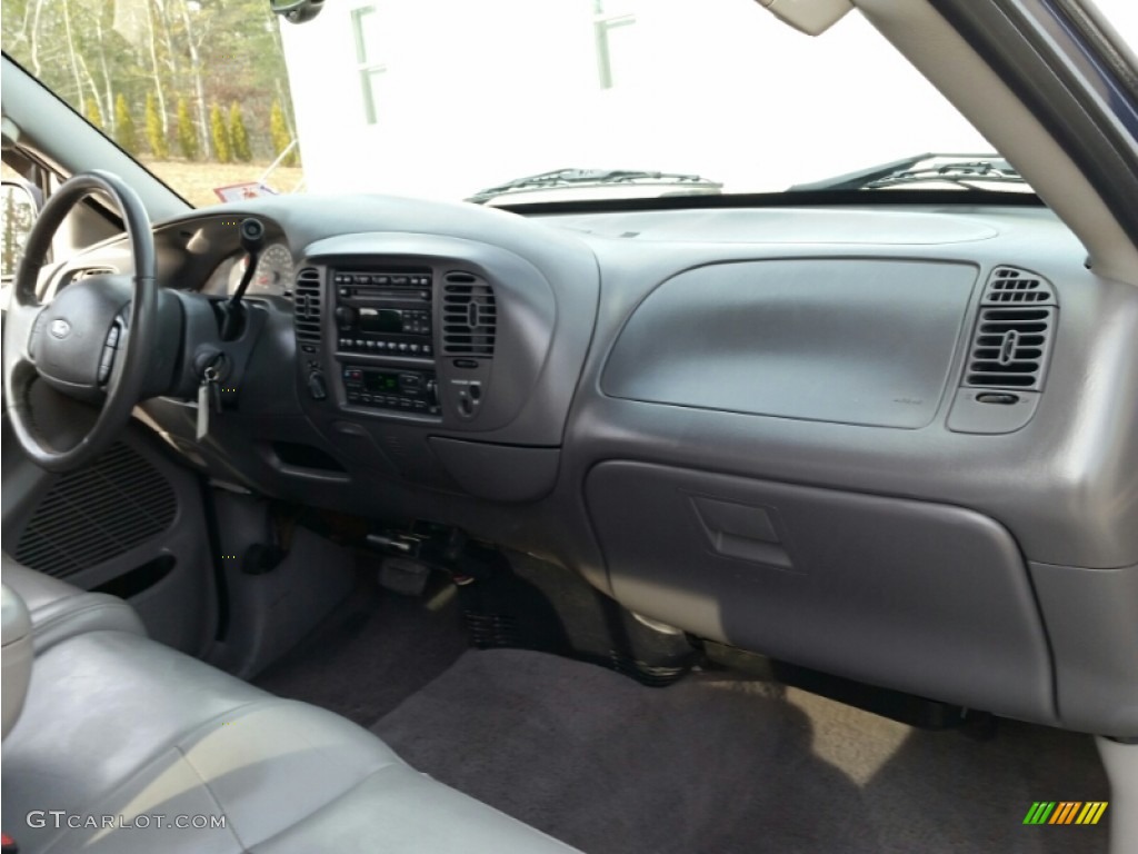 2003 F150 Lariat SuperCab 4x4 - True Blue Metallic / Medium Graphite Grey photo #12