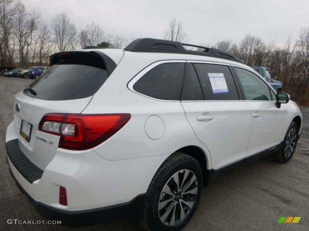 2015 Outback 2.5i Limited - Crystal White Pearl / Warm Ivory photo #3