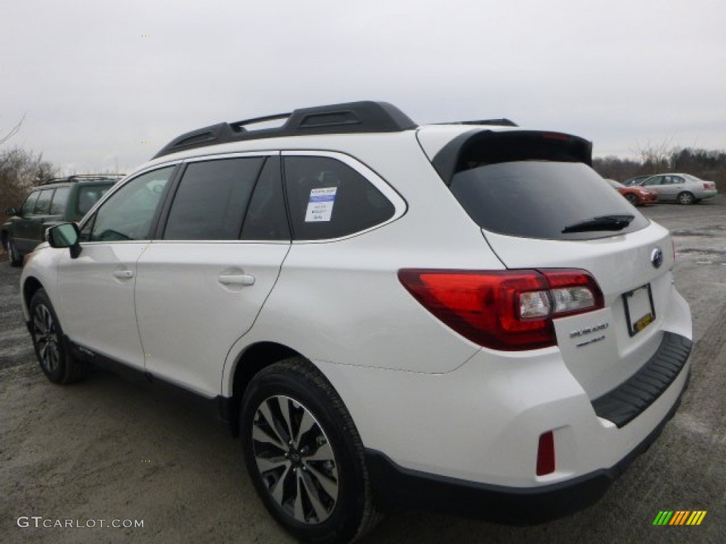 2015 Outback 2.5i Limited - Crystal White Pearl / Warm Ivory photo #5