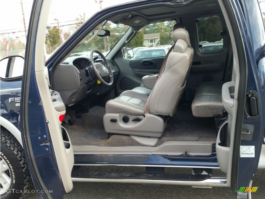 2003 F150 Lariat SuperCab 4x4 - True Blue Metallic / Medium Graphite Grey photo #26