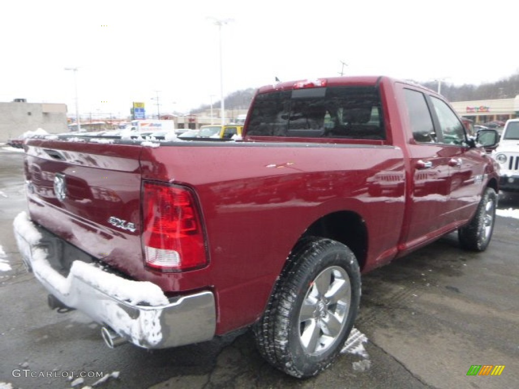 2015 1500 Big Horn Quad Cab 4x4 - Deep Cherry Red Crystal Pearl / Black/Diesel Gray photo #6