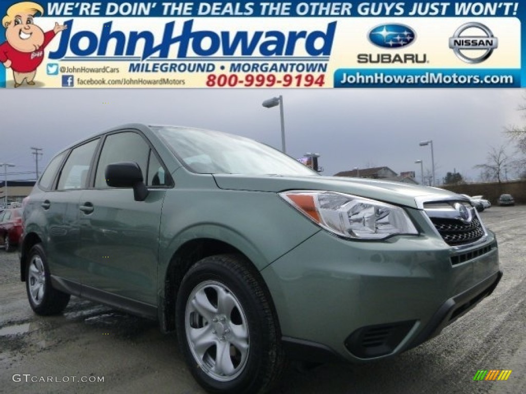 2015 Forester 2.5i - Jasmine Green Metallic / Gray photo #1