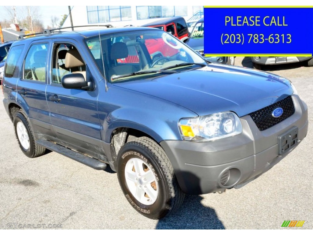 2005 Escape XLS 4WD - Norsea Blue Metallic / Medium/Dark Pebble Beige photo #3
