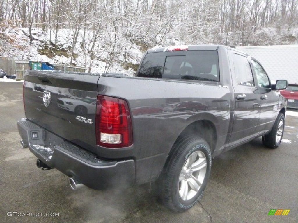 2015 1500 Sport Crew Cab 4x4 - Granite Crystal Metallic / Black photo #6