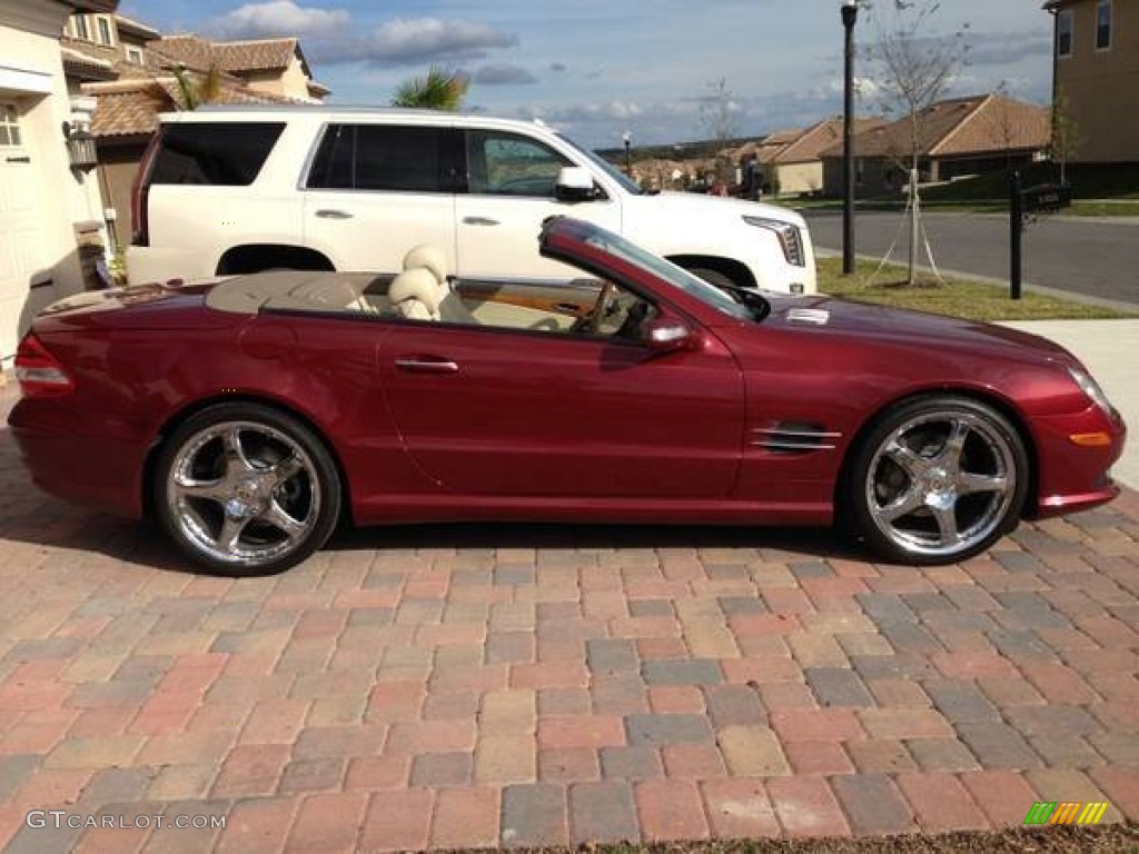 Storm Red Metallic 2007 Mercedes-Benz SL 550 Roadster Exterior Photo #101015086