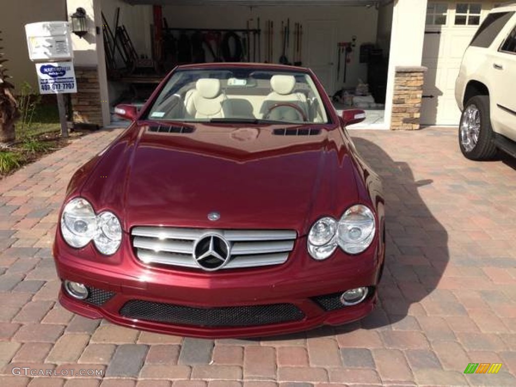 2007 SL 550 Roadster - Storm Red Metallic / Java photo #2