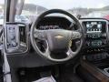 Jet Black 2015 Chevrolet Silverado 2500HD LTZ Crew Cab 4x4 Steering Wheel
