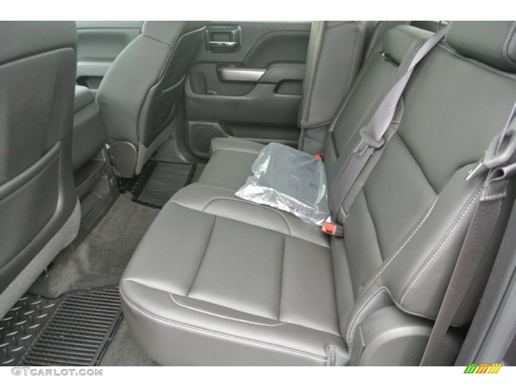 Jet Black Interior 2015 Chevrolet Silverado 1500 LT Crew Cab 4x4 Photo #101015728