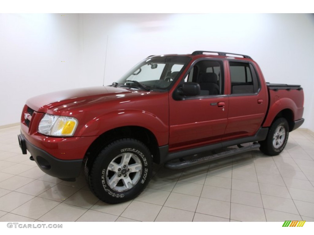 Red Fire 2005 Ford Explorer Sport Trac XLT 4x4 Exterior Photo #101020558