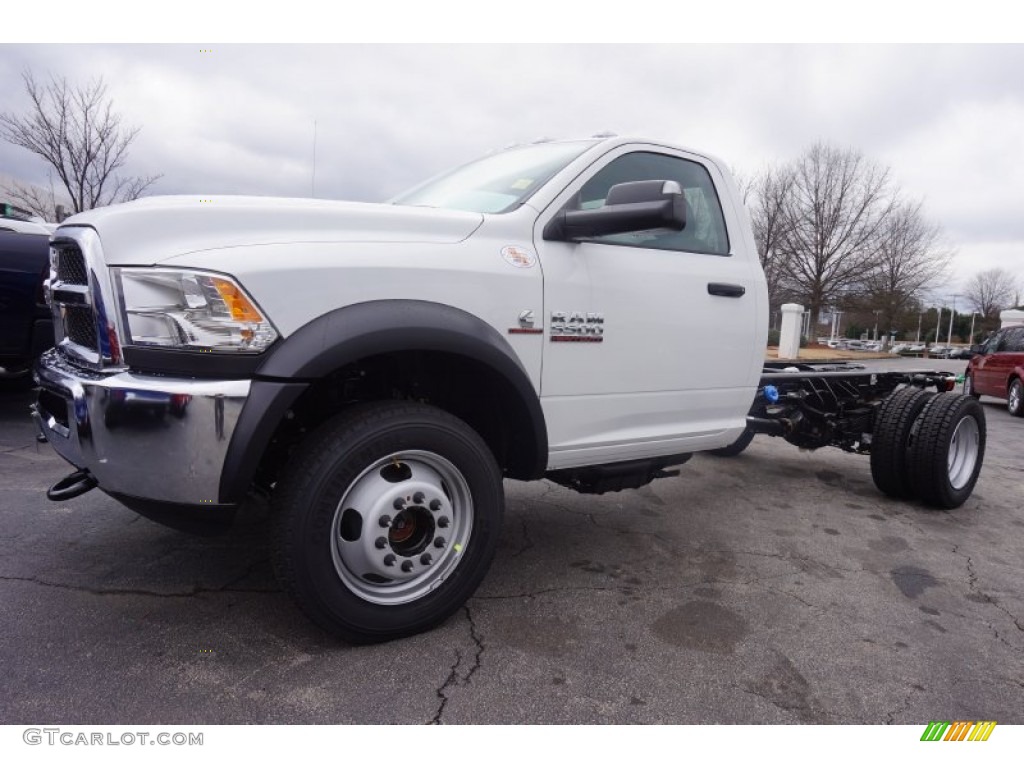 Bright White 2015 Ram 5500 Tradesman Regular Cab 4x4 Chassis Exterior Photo #101021356