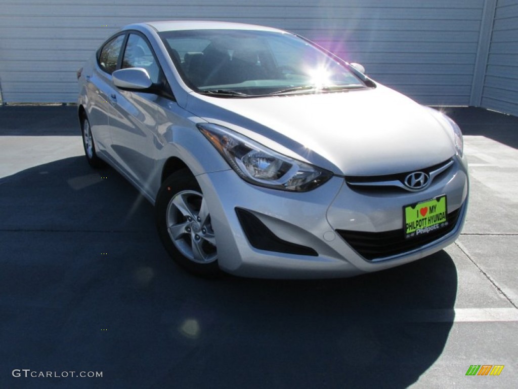 2015 Elantra SE Sedan - Shimmering Air Silver / Gray photo #1