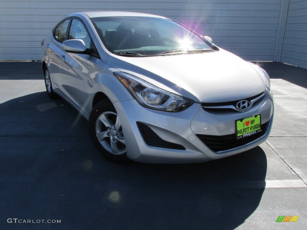 2015 Elantra SE Sedan - Shimmering Air Silver / Gray photo #2