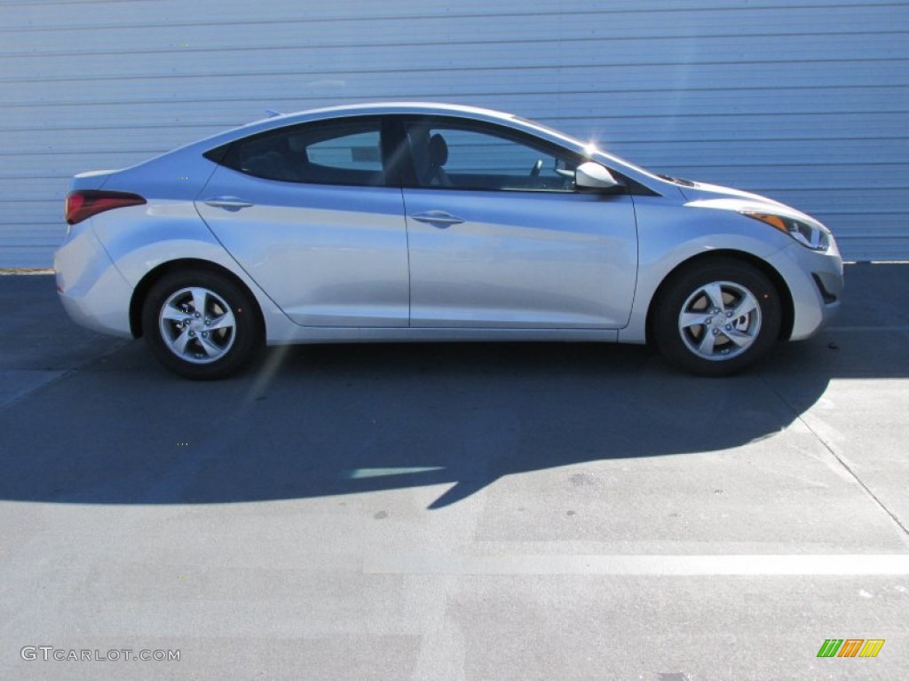 2015 Elantra SE Sedan - Shimmering Air Silver / Gray photo #3