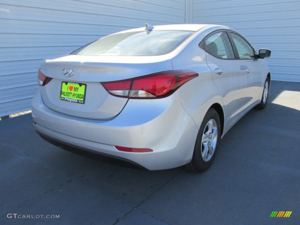 2015 Elantra SE Sedan - Shimmering Air Silver / Gray photo #4