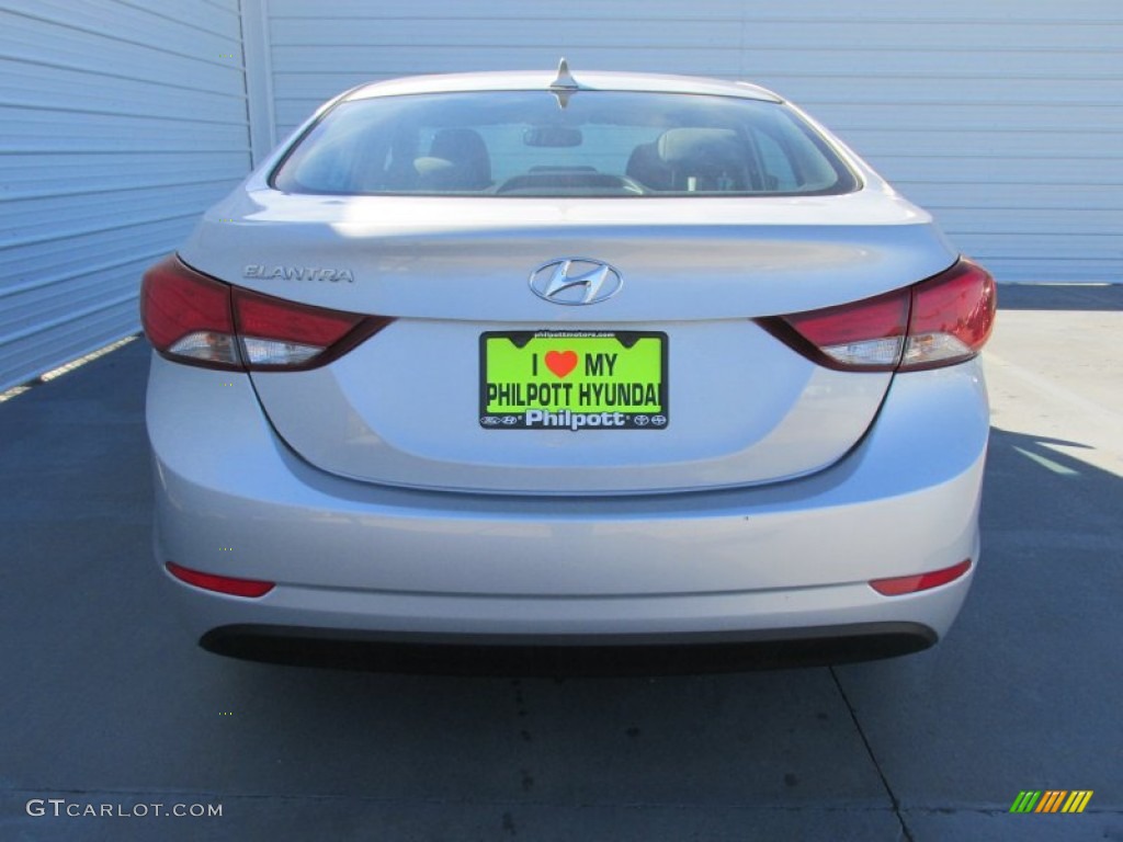 2015 Elantra SE Sedan - Shimmering Air Silver / Gray photo #5
